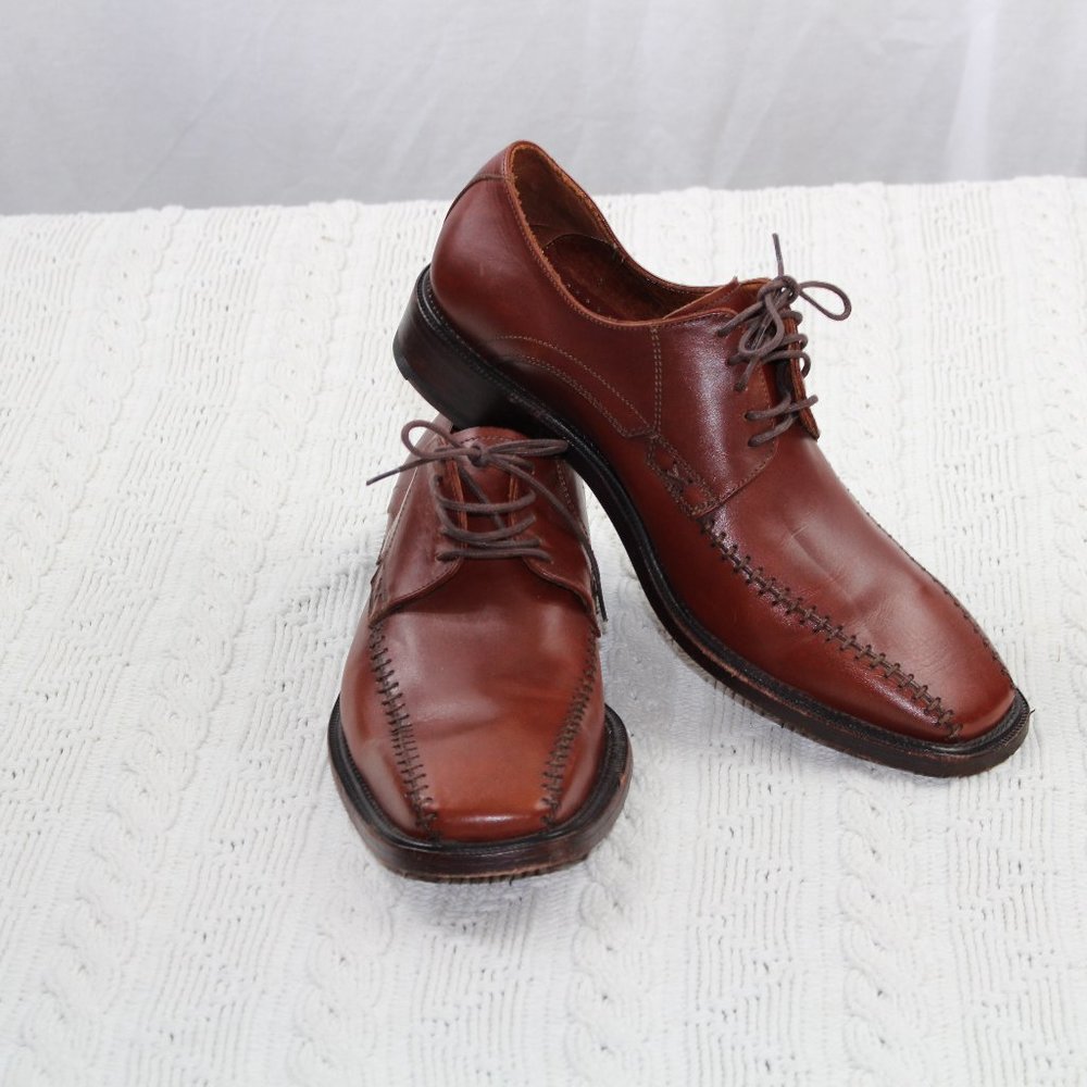 BROWN LEATHER GUANTE MEN'S SHOES